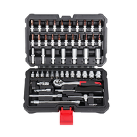 Ensemble de 32 outils à main professionnels avec clé à cliquet et douilles, en fer et CR-V, personnalisable OEM pour la réparation automobile