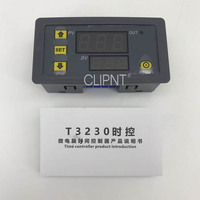 DC 12V 24v交流110V 220V数字周期定时器延时继电器板模块，带发光二极管双时间显示定时继电器开关0 ~ 999