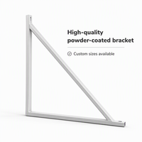 Support mural 24x15 de haute qualité fabriqué en usine, en aluminium CTD avec capuchons