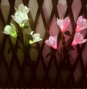 Luz de tierra con forma de hortensia LED, lámpara impermeable para jardín, iluminación exterior con energía Solar para Garden Street - Product Image 4