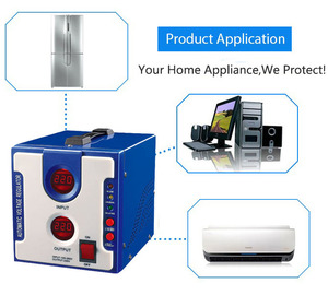 Régulateur de tension automatique Delta Power, alternateur électrique <span class=keywords><strong>AVR</strong></span> 2000W, 220V AC, réglable - Product Image 2