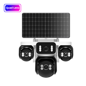 Hieasy IP AOV Solar-Powered Outdoor CCTV Security <strong>Camera</strong> 4G SIM Card with Built-In Battery Pan-Tilt Function for <strong>Indoor</strong> Use - Product Image 1