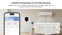 Hub Inteligente Zigbee Tres en Uno con Interfaz USB Tipo-C, Control Remoto Universal IR, Monitoreo de Temperatura y Humedad, Alarma