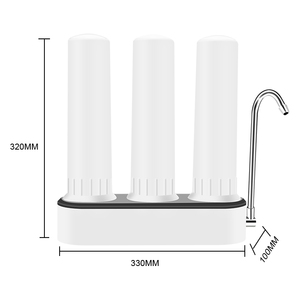 Portátil duradera gráfico personalización lavable instalar convenientemente plástico ABS 3 etapas escritorio sistema de filtro purificador de agua - Product Image 6