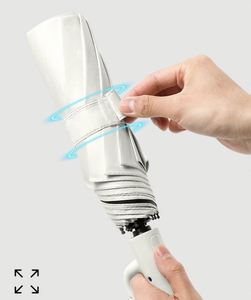 10 Ribs Handle Large Strong <b>Windproof</b> <b>Umbrellas</b> for Rain Sun 42" Portable Reverse Folding Compact Travel <b>Umbrella</b> Gift - Product Image 4