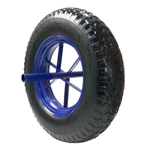 Chariot en acier <span class=keywords><strong>de</strong></span> 350mm avec roues gonflables en caoutchouc <span class=keywords><strong>à</strong></span> haute traction petits chariots <span class=keywords><strong>à</strong></span> outils pour ateliers d'entrepôt manutention - Product Image 2