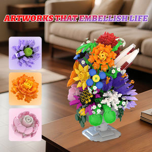Bloques de Construcción de Flores 66156, Decoración Floral, Juguete Educativo de Plástico para Niñas, Set de Bloques de Construcción Coleccionables - Product Image 3