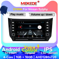 Autoradio Android 9, MEKEDE-D ", 4 cœurs, 1 go/16 go, WIFI, GPS, BT, 4 go, lecteur DVD, Audio/vidéo, stéréo, avec commandes au volant, pour voiture Nissan synapse B17, Sentra (2012, 2017)