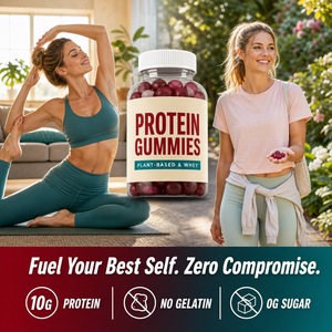 Gomitas de Proteína Sin Gelatina a Base de Plantas, 10g de Proteína, Sabor a Bayas Mixtas, 0g de Azúcar, 60 Unidades - Product Image 3