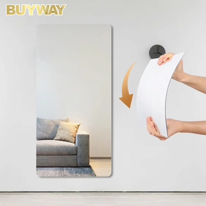 Full Body Self Adhesive Modern Frameless Square Small <strong>Sticky</strong> <strong>Wall</strong> Full Length <strong>Wall</strong> Acrylic <strong>Mirror</strong> Decor <strong>Mirrors</strong> for Living Room - Product Image 3