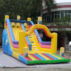 Toboganes de Agua Inflables Comerciales de PVC, Casa de Brinco Inflable, Tobogán <span class=keywords><strong>Tropical</strong></span> con Gran <span class=keywords><strong>Piscina</strong></span> de Chapoteo/Soplador - Product Image 1