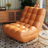 Fauteuil Pliant Simple et Confortable, Chaise Longue Inclinable de Sol Tatami, Petit Canapé de Loisirs pour Balcon, Salon, Chambre