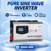 Onduleur à onde sinusoïdale pure hors réseau 1KW 2KW 3KW 4KW 5KW 6KW avec transformateur, à basse fréquence, pour usage résidentiel, direct usine