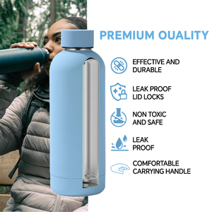 Bouteille d'eau isotherme en acier inoxydable 18/8 à double paroi, forme cola, 350 ml, 550 ml, 750 ml, pour sports de plein air - Product Image 3