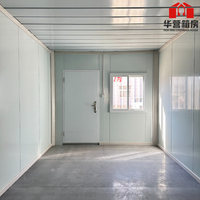 Maison préfabriquée détachable en Chine, maison conteneur pliable, panneau sandwich en acier, assemblage rapide pour la construction après les catastrophes