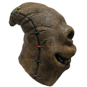 Maschera in Latex per Halloween Bagman, Maschera Occhi Intera Spaventosa e Divertente, Design Bianco a Doppio Strato per Mascherata - Product Image 6