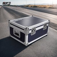 Boîte à outils de rangement imprimée personnalisée Flight Case DNP RX1 Imprimante Amplificateur Rack Case en alliage d'aluminium avec matériau EVA