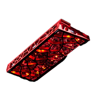 MADLIONS Mad Light 60 HE-Clavier de jeu en aluminium vintage à tige magnétique rouge évidée