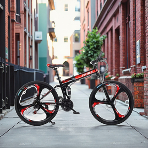Bicicleta de Montaña Personalizada de 26 Pulgadas, 21 Velocidades, Suspensión Completa, Neumáticos Anchos, Horquilla de Acero, Frenos de Disco, para Adultos - Product Image 4