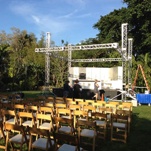 Mobil konser çatı mobil konser sahnesi için alüminyum alaşımlı çatı kafes sistemi taşınabilir konser sahnesi aydınlatma kafes sahne cıvata - Product Image 1