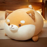 Peluche personnalisée mignonne Shiba Inu Corgi en coton, poupée en peluche douce avec rembourrage en PP, oreiller chien mignon en polyester, fabricant OEM