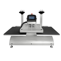 Presse à chaud entièrement automatique B2-2S AT100 avec double base et système de pression électrique pour la personnalisation de vêtements