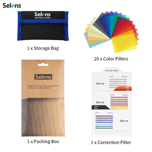 Selens AL-01 portatile Mini luce Led <span class=keywords><strong>fotografia</strong></span> di illuminazione 20 filtri di colore per apparecchiature da Studio - Product Image 6