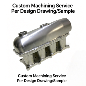 Collecteur d'admission en aluminium usiné CNC 5 axes sur mesure avec usinage de précision par électroérosion à fil pour services d'usinage et de prototypage rapide - Product Image 1