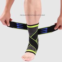 Attelle de soutien de cheville en nylon unisexe réglable enveloppe de compression respirante pour la course à pied et la marche offrant une protection