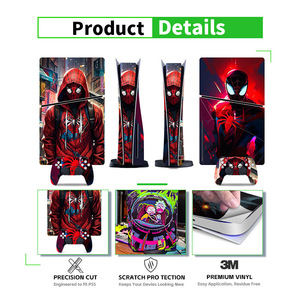 สติ๊กเกอร์ตกแต่งเครื่องเกม Playstation PS5 ลายสไปเดอร์แมน พิมพ์สีเต็มรูปแบบ - Product Image 4
