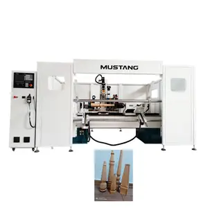 MT1220 Mustang Multifuncional 4 Axis CNC Máquina De Torno De Madeira 3d Carve Machine Center para Classic/ Antique Móveis Pernas