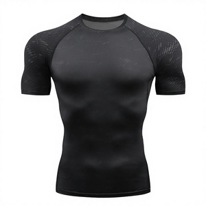 T-shirt de performance athlétique pour homme, séchage rapide, évacuation de l'humidité, manches courtes, entraînement, fitness, haut décontracté - Product Image 3