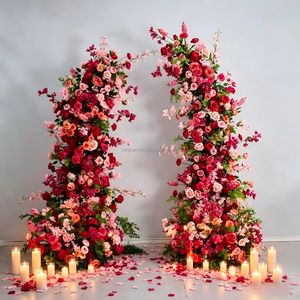 Wedding Centerpiece Decor Colorful Flower Ball Wedding Flower <b>Runner</b> Carton Packing - Product Image 1