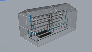 Diseño de Invernadero Agrícola, Sistema de Cultivo Hidropónico de Vegetales - Product Image 3