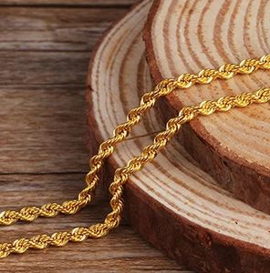 Collar de Cadena de Oro Amarillo de 18K Xinfly AU750, 16-20 Pulgadas, Moderno y Unisex - Product Image 5