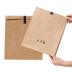 Bolsa de Correo Kraft con Logotipo Personalizado, Bolsa de Embalaje para Ropa, Bolsas de Mensajería con Asa, Sobre de Papel Kraft para Envíos de Tiendas en Línea - Product Image 5