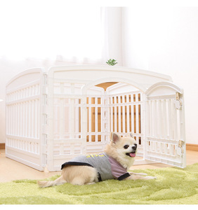 Recinzioni per cani da compagnia box combinato multifunzionale gabbia per cani recinzione da giardino pieghevole dormire giocando cuccia per cani gatto - Product Image 6