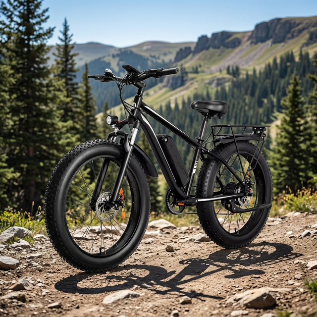 EB26 US Stock 1000W Electronic Digital Adult Electric Mountain Bike with Dual Suspension for Food Delivery