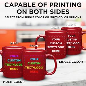 Mug à café sur mesure, mug cylindrique en céramique personnalisable de 11 oz avec logo pour la promotion, cadeaux d'affaires - Product Image 5