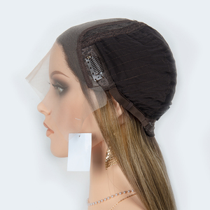 Highlight <b>Medium</b> <b>Brown</b> Color Body Wave Virgin Russian Human Hair 180% Density Glueless Transparent HD for Lace Front Wig 13*4 - Product Image 4