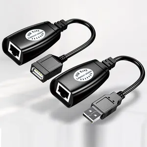 USB 2.0公对母以太网网络扩展器扩展中继器适配器转换器电缆