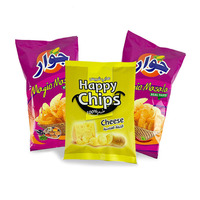 Pochette Doypack Imprimée Personnalisée de Qualité Alimentaire pour Snacks, Maïs et Chips, Matériau BOPP avec Soudure Dorsale et Thermoscellage