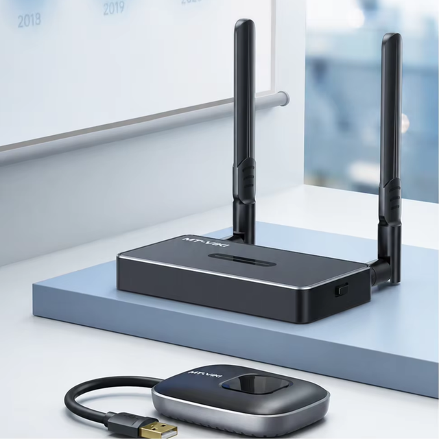 Easy Install USB Wireless Presenter 50m Long Range 1080P Support 8 to 1 Casting for Phone Tablet Laptop