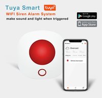 433MHz Tuya Smart WiFi Sirène Alarme Sans Fil Intérieur Système de Sécurité Domestique ABS Matériau Fonctionne avec Alexa et Google Assistant