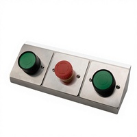 Presse à bouton-poussoir double commande pour opération de démarrage/arrêt, modèle à surface inclinée résistant aux chocs
