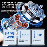Ventilateur axial à grand débit d'air en acier au carbone - Moteur en cuivre 220 V pour la ventilation d'entrepôts/ateliers