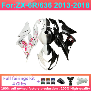 Nouveau kit de carénage complet ABS pour moto compatible avec <span class=keywords><strong>KAWASAKI</strong></span> Ninja ZX6R 636 ZX-6R 2013 2014 2015 2016 2017 <span class=keywords><strong>2018</strong></span> Kits de carénage Carrosserie - Product Image 6