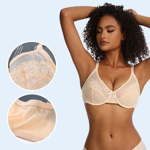 Sujetador Gótico Ajustable <span class=keywords><strong>Sexy</strong></span> de Talla Grande, con Encaje de Nailon y Algodón, Copa 3/4, con Aros, Cierre de Tres Corchetes, Transpirable para Mujer - Product Image 6