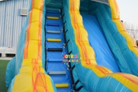Toboggan aquatique gonflable commercial en PVC de 18 pieds, certifié CE, norme CPC/AS 3533, pour usage domestique et résidentiel, intérieur/extérieur, garantie de 3 ans