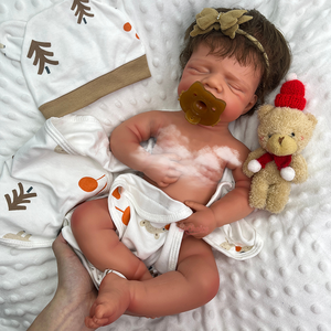 ตุ๊กตาซิลิโคนแบบเต็มปากเปิดขนาด50ซม. ตุ๊กตาแฟชั่นคืนสภาพเหมือนจริงพร้อมแก้มอ้วนและผมสั้นสำหรับสะสมศิลปิน - Product Image 3